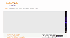 Desktop Screenshot of festivalballet.it